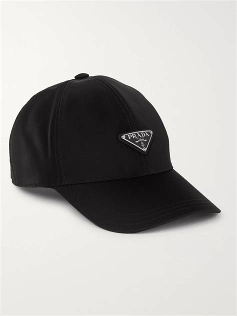 prada black nylon baseball cap|prada shearling bucket hat.